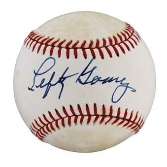 Lefty Gomez Single-Signed American League Baseball